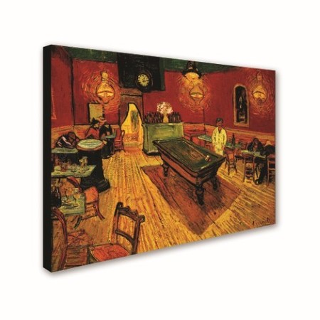 Trademark Fine Art The Night Cafe by Vincent Van Gogh - 14x19 Canvas Art, 14x19 M234-C1419GG